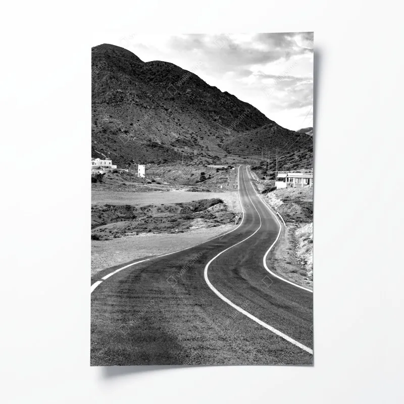 Poster glühender vulkanausbruch bei nacht – Wallnifity®