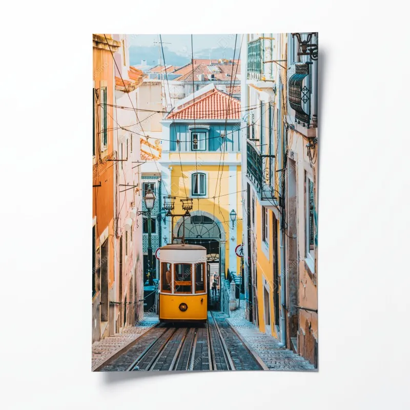 Poster leuchtendes verlauf-wellenmuster – Wallnifity®