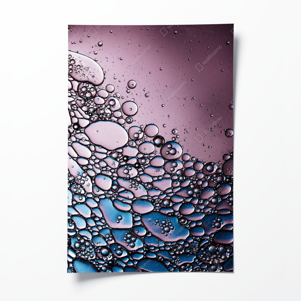 Poster lila abstraktes blasenmuster – Wallnifity®
