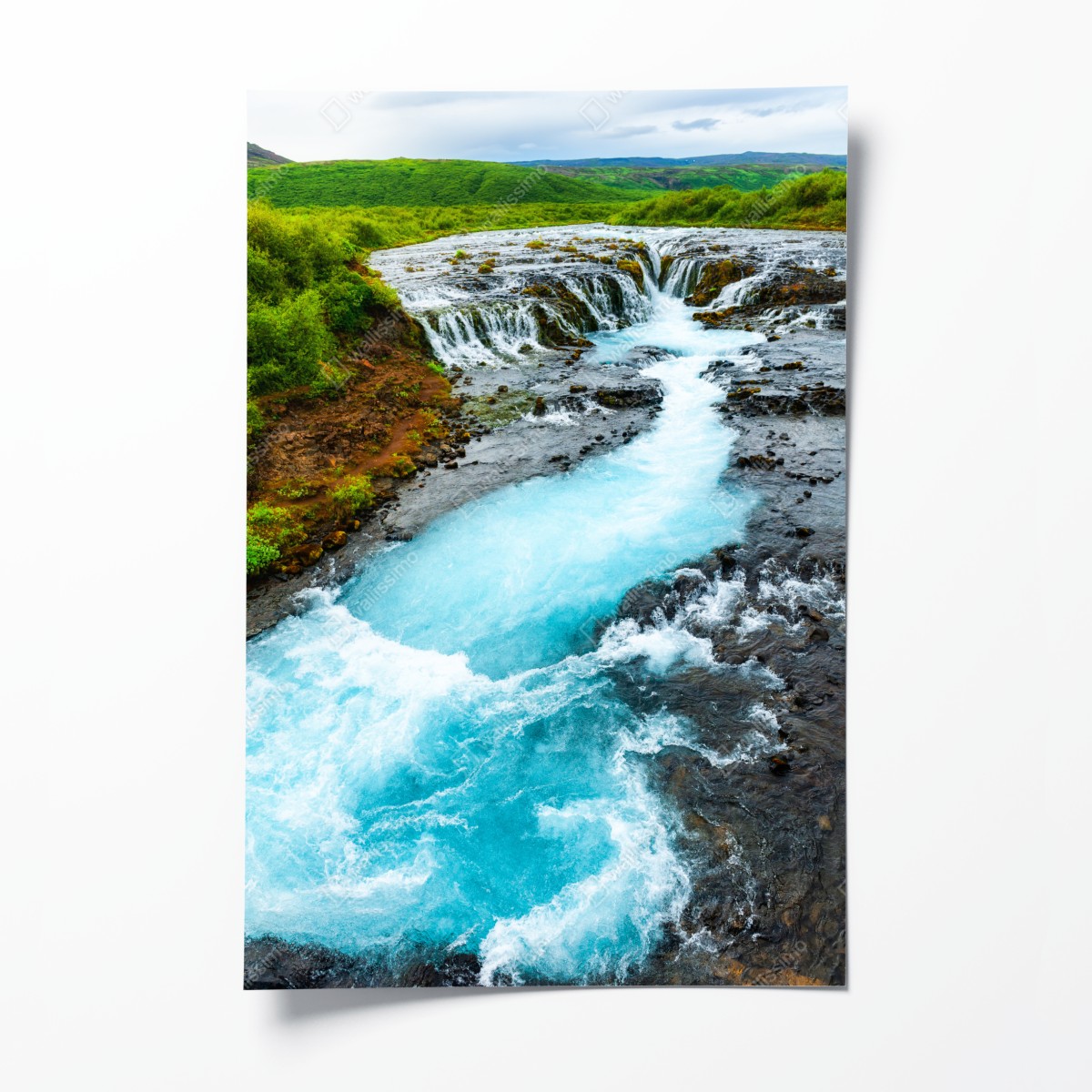 Poster wasserfall Bruarfoss, Island – Wallnifity®
