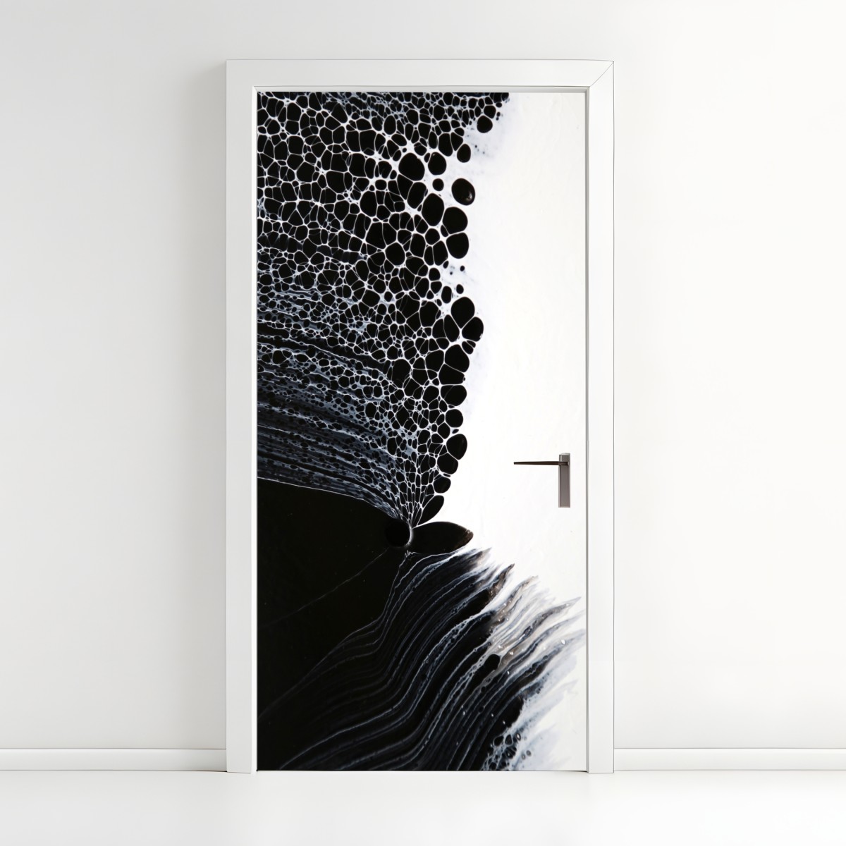 Türaufkleber monochromes zellmuster – Wallnifity®