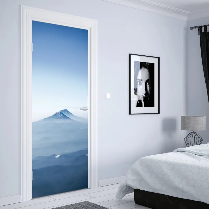 Türaufkleber lebhaftes aquarell blumenmuster – Wallnifity®