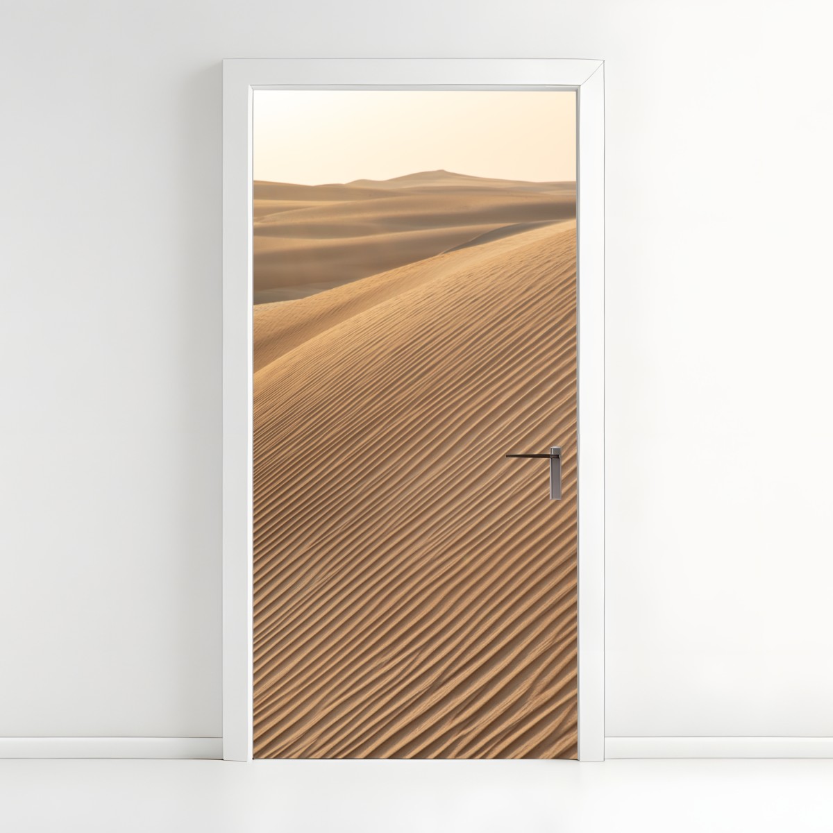 Türaufkleber goldene sanddünen minimalistisches landschaftsbild – Wallnifity®