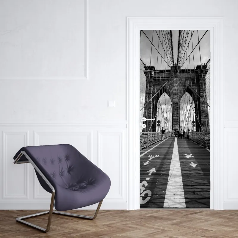 Türaufkleber geometrische pastellkomposition – Wallnifity®