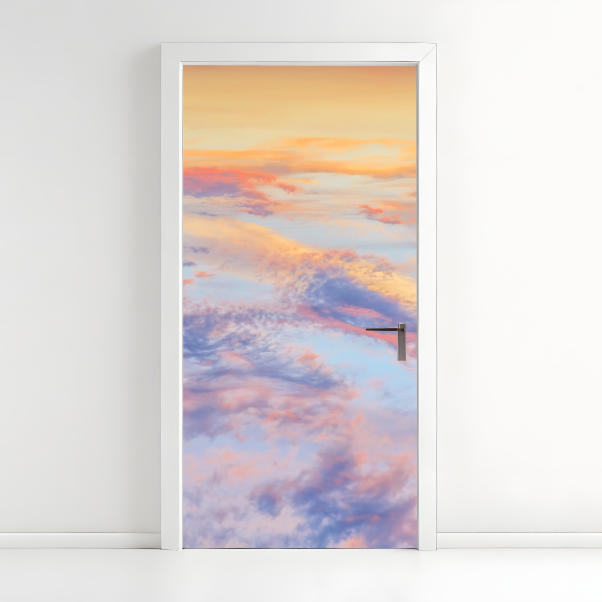 Türaufkleber sanfter pastellhimmel bei sonnenaufgang – Wallnifity®