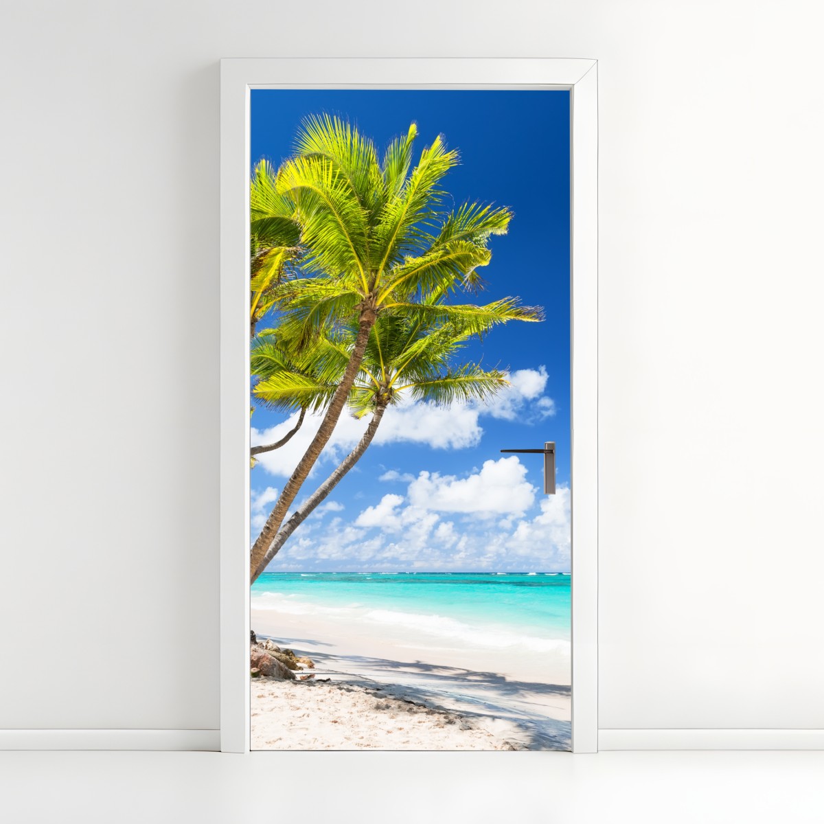 Türaufkleber tropischer palmstrand in Punta Cana – Wallnifity®