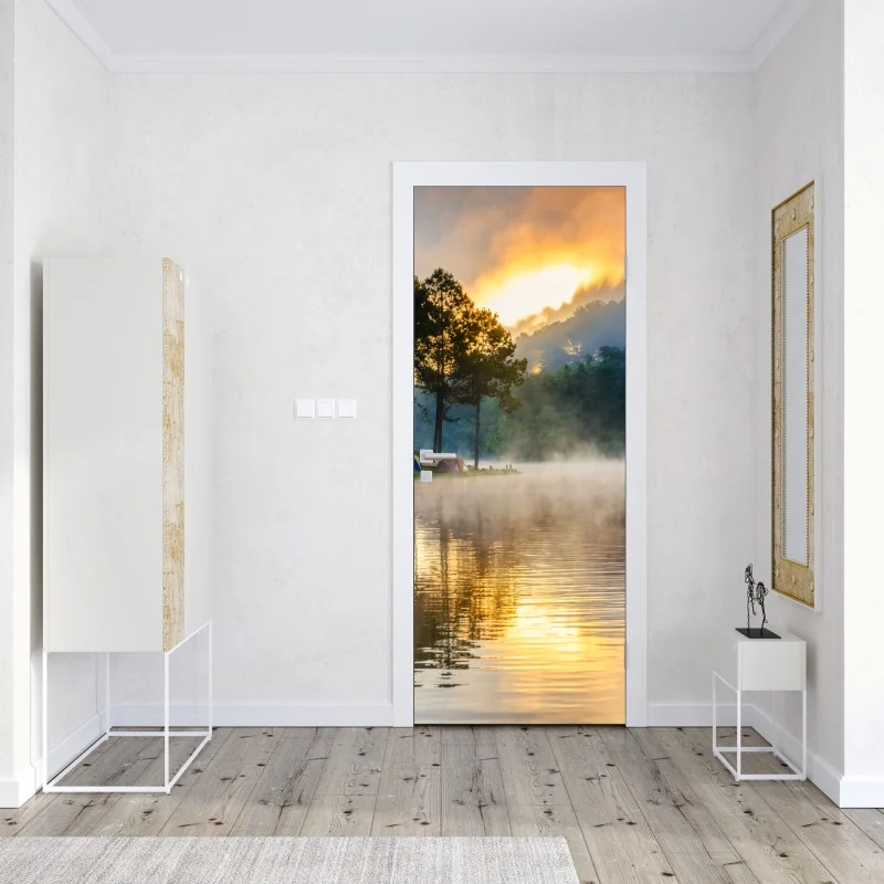 Türaufkleber kräftiges geometrisches muster für die wand – Wallnifity®