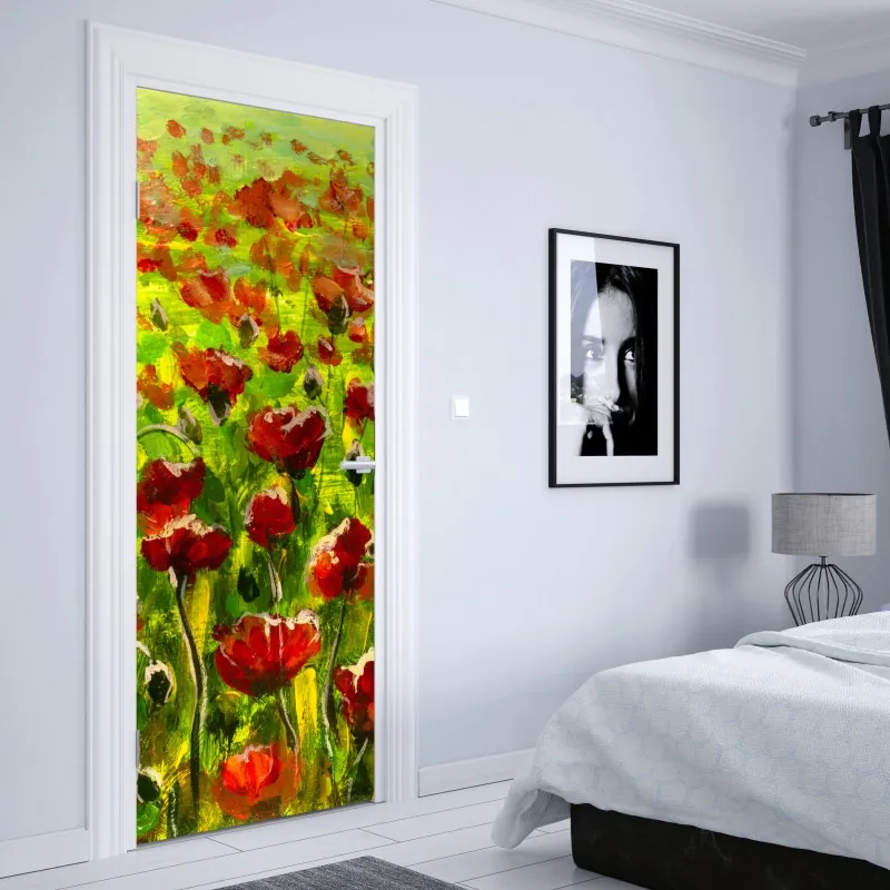 Türaufkleber goldenes art deco fächermuster – Wallnifity®