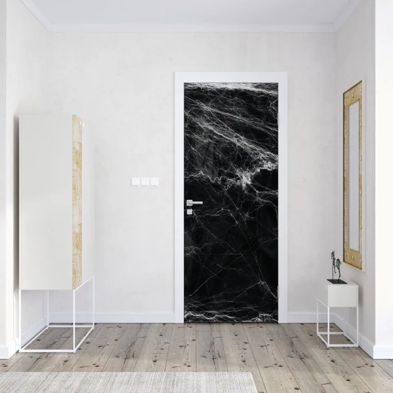 Türaufkleber monochrome gitarre nahaufnahme – Wallnifity®
