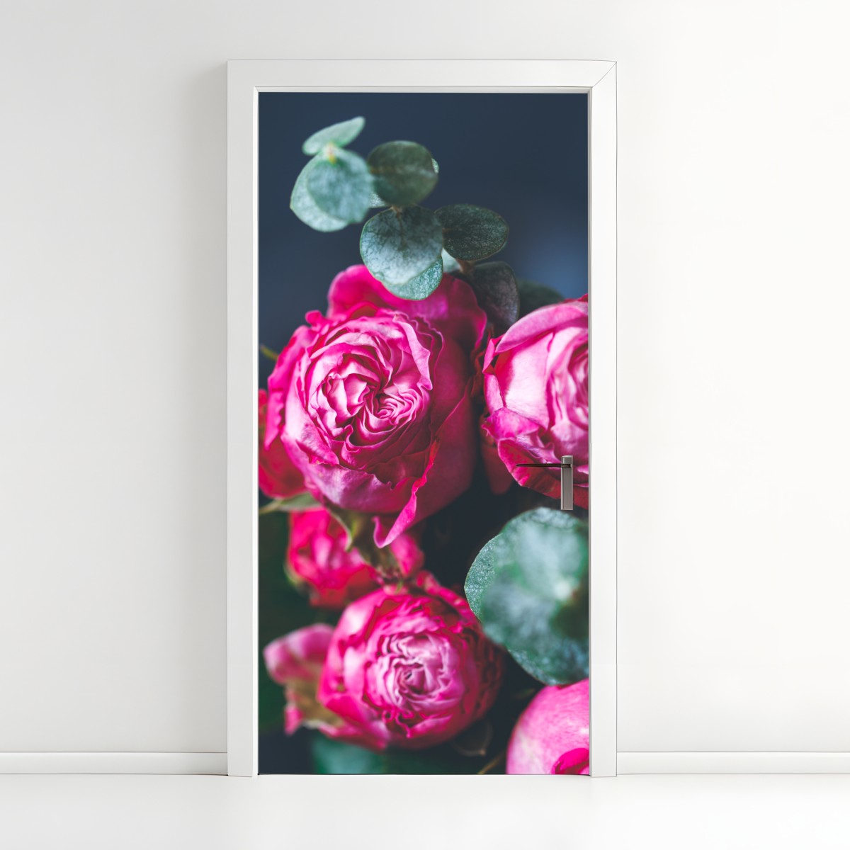 Türaufkleber rosenbouquet makroaufnahme – Wallnifity®