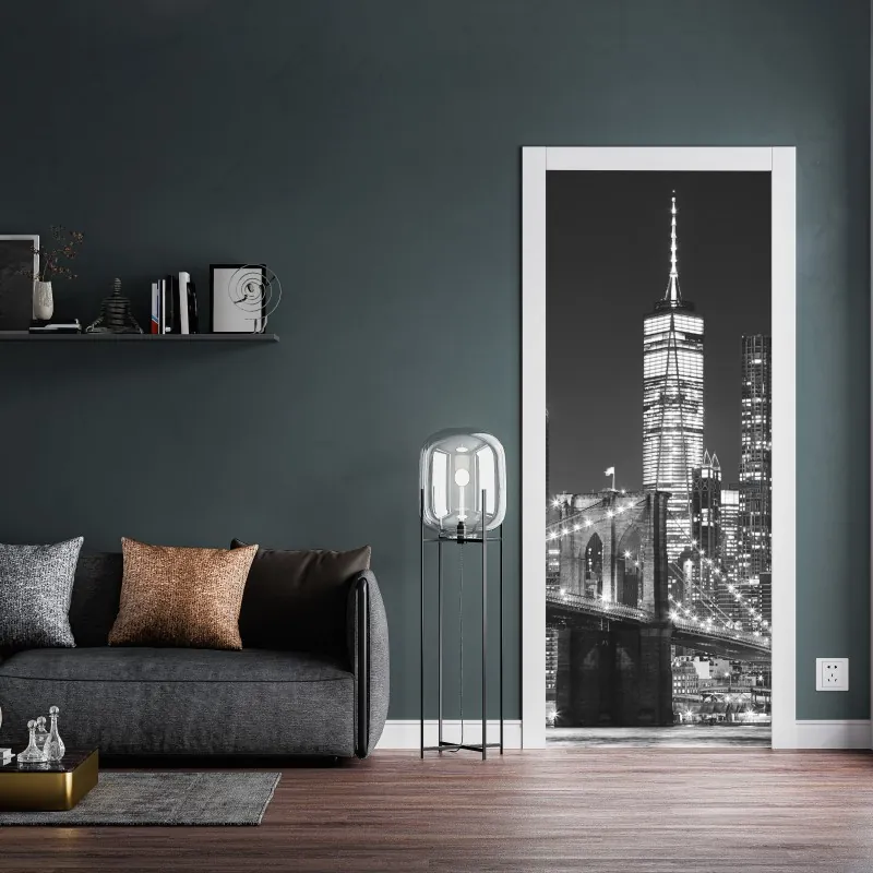 Türaufkleber kräftiges geometrisches muster für die wand – Wallnifity®