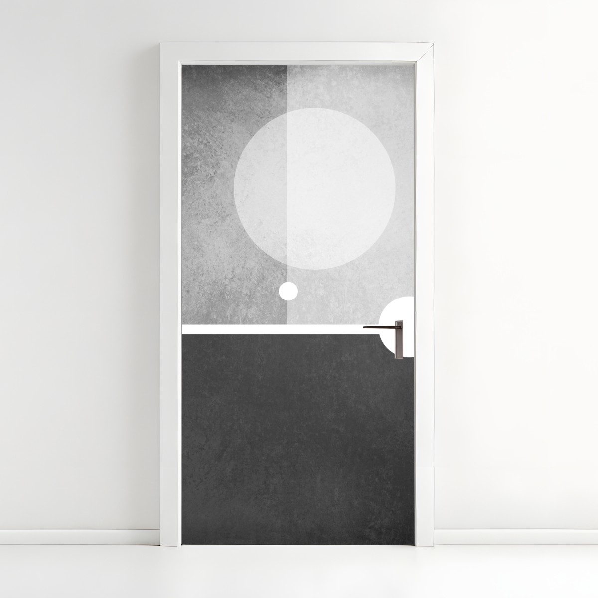 Türaufkleber minimalistische geometrische komposition – Wallnifity®