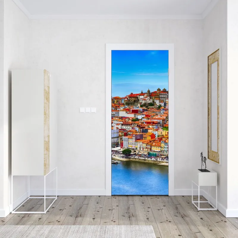 Türaufkleber goldenes art deco bogenmuster – Wallnifity®