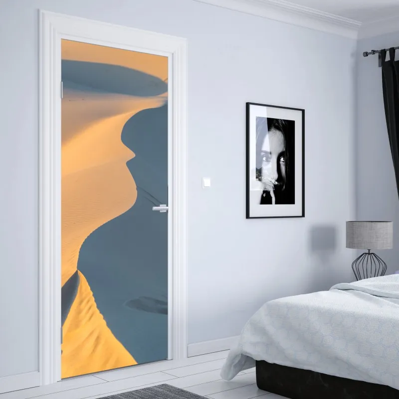 Türaufkleber monochromes geometrisches punktmuster – Wallnifity®