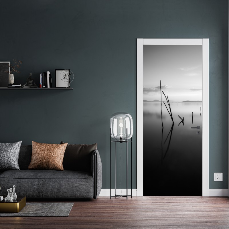 Türaufkleber goldenes art deco fächermuster – Wallnifity®