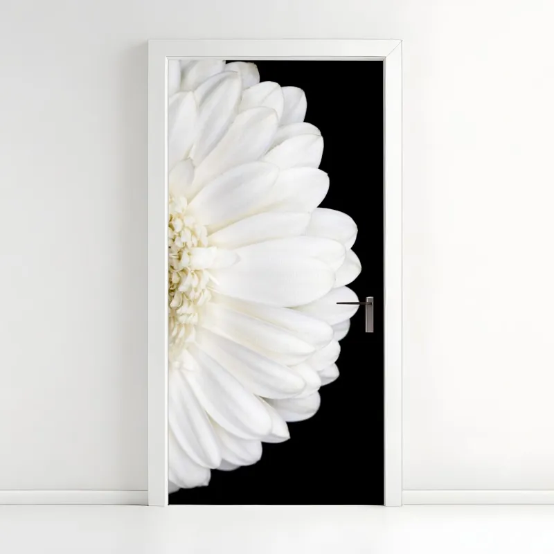 Türaufkleber lebendige türkis-orange marmorierte kunst – Wallnifity®