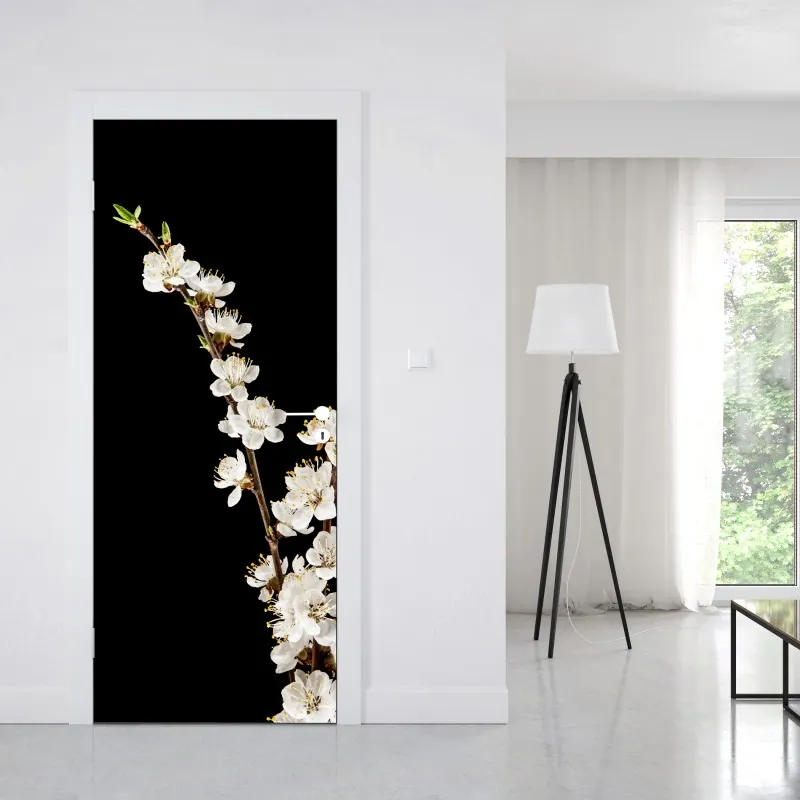 Türaufkleber monochrome gitarre nahaufnahme – Wallnifity®