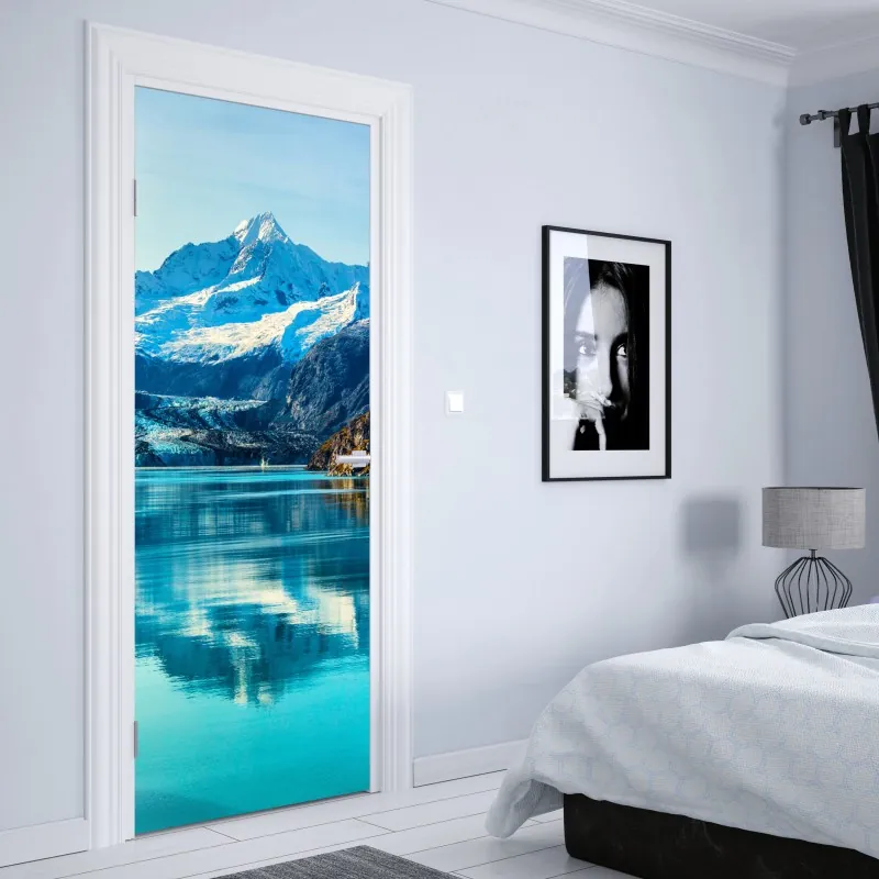Türaufkleber geometrische pastellkomposition – Wallnifity®