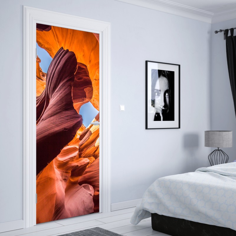 Türaufkleber Dubai skyline in der goldenen stunde – Wallnifity®