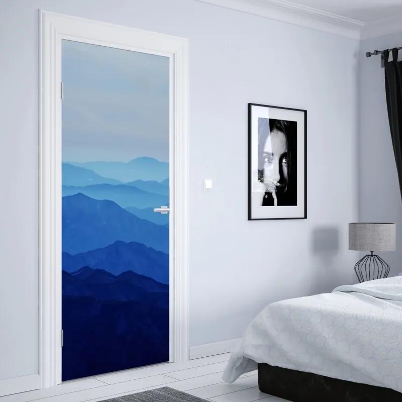 Türaufkleber kräftiges geometrisches muster für die wand – Wallnifity®