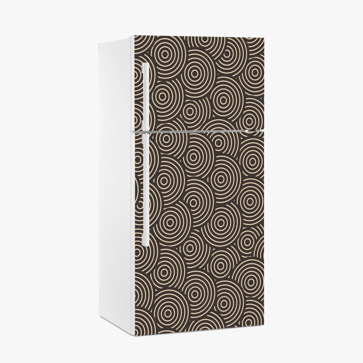 Kühlschrankaufkleber retro konzentrische kreise muster – Wallnifity®