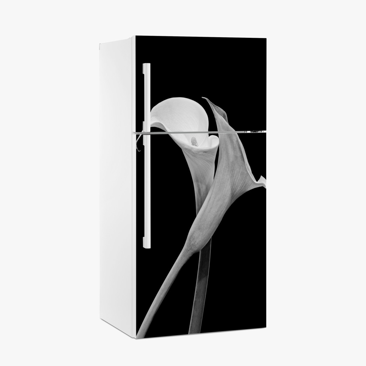 Kühlschrankaufkleber elegante callas in monochrom – Wallnifity®