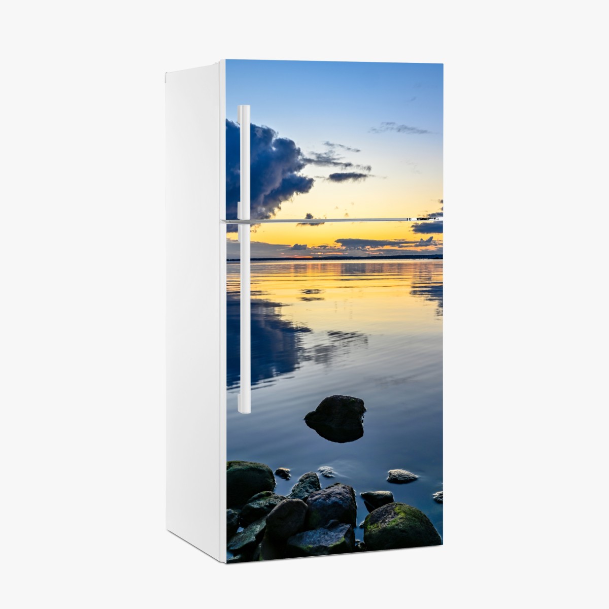 Kühlschrankaufkleber ruhige küstenlandschaft bei sonnenuntergang – Wallnifity®