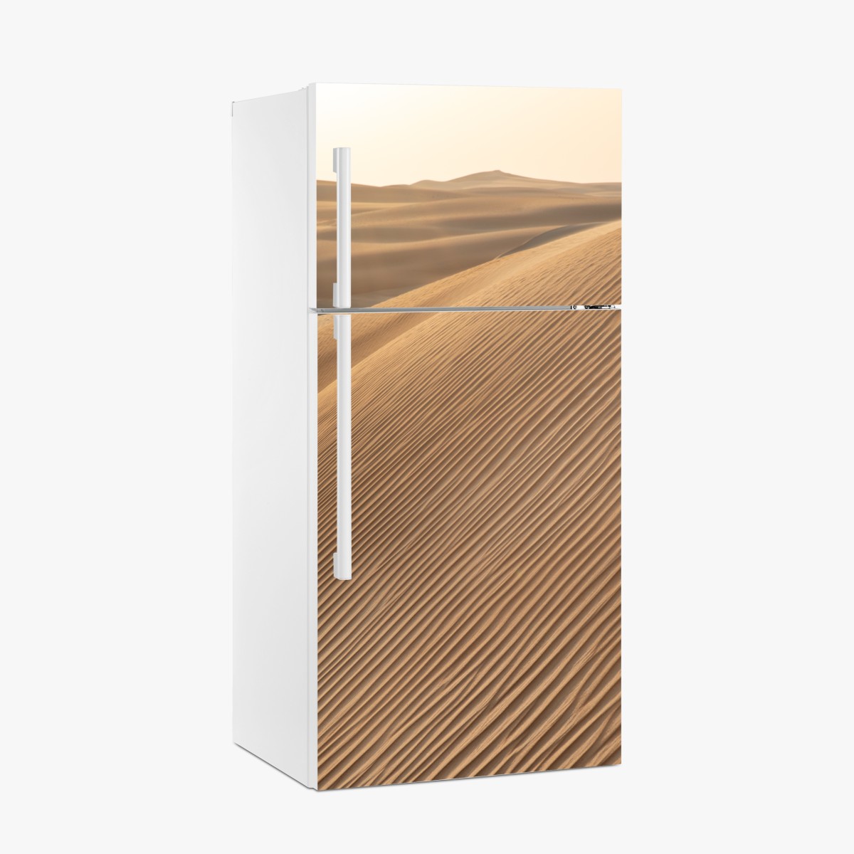 Kühlschrankaufkleber goldene sanddünen minimalistisches landschaftsbild – Wallnifity®