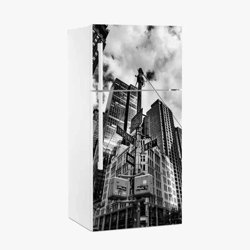Kühlschrankaufkleber aquarell flamingo nahtloses muster – Wallnifity®