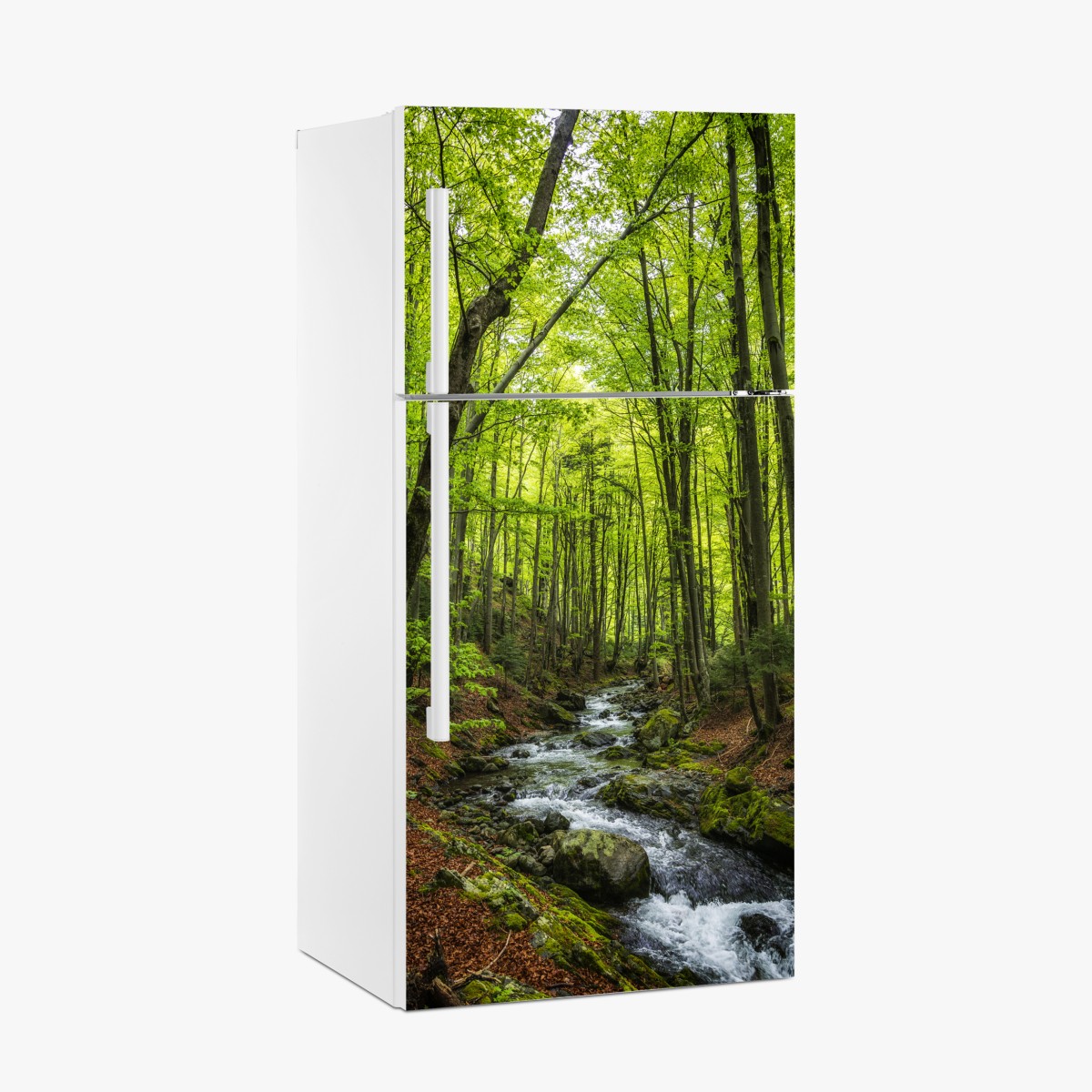 Kühlschrankaufkleber ruhiger grüner waldbach – Wallnifity®