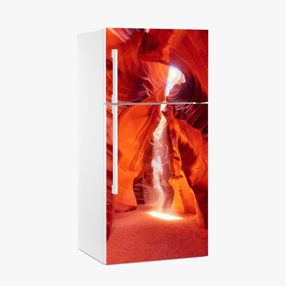Kühlschrankaufkleber sonnenstrahl in einer sandsteinschlucht – Wallnifity®