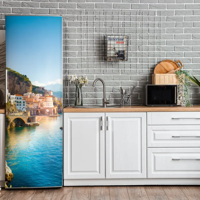 Kühlschrankaufkleber orientalisches baummuster mit blättern – Wallnifity®