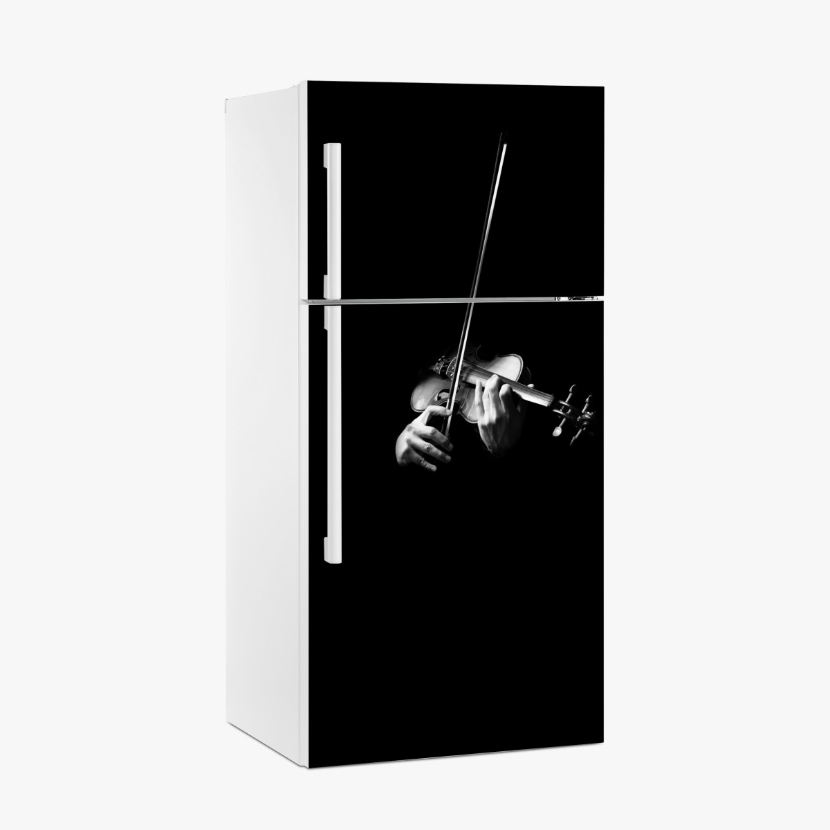Kühlschrankaufkleber geige in monochrom – Wallnifity®