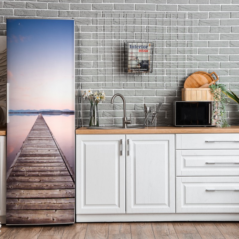 Kühlschrankaufkleber intime hände auf klaviertasten in monochrom – Wallnifity®
