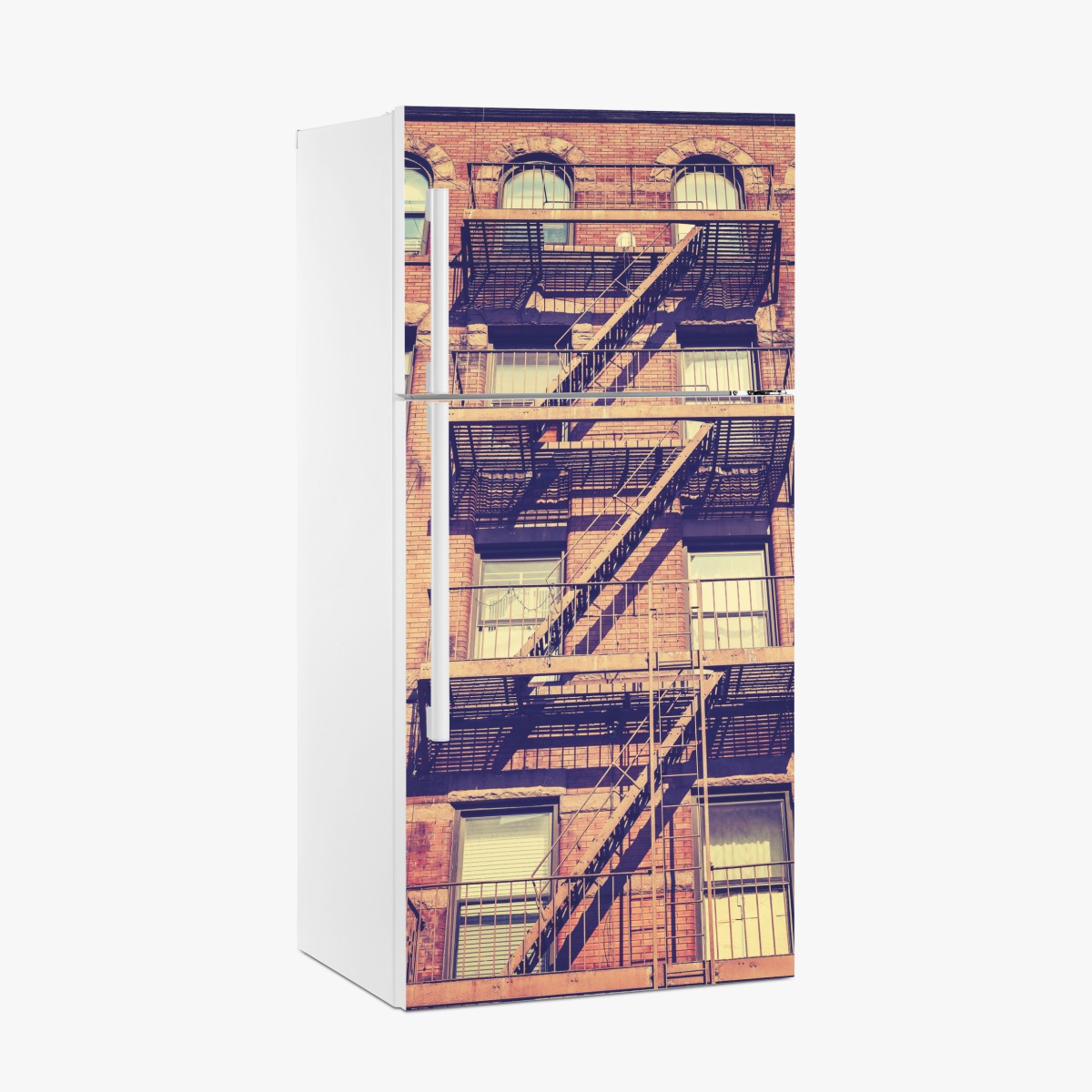 Kühlschrankaufkleber vintage feuertreppen aus New York – Wallnifity®