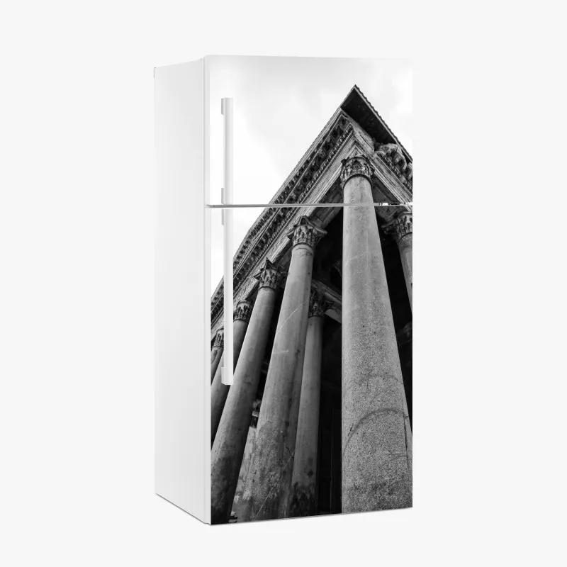 Kühlschrankaufkleber monochromes tropisches blattmuster – Wallnifity®