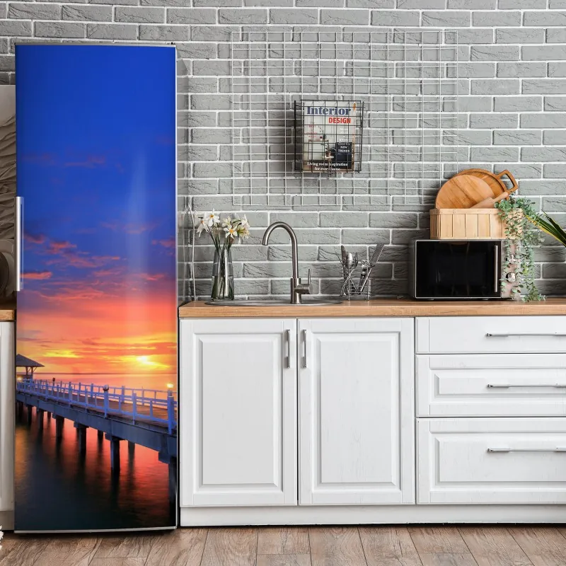 Kühlschrankaufkleber lebendige abstrakte pop-art-komposition – Wallnifity®