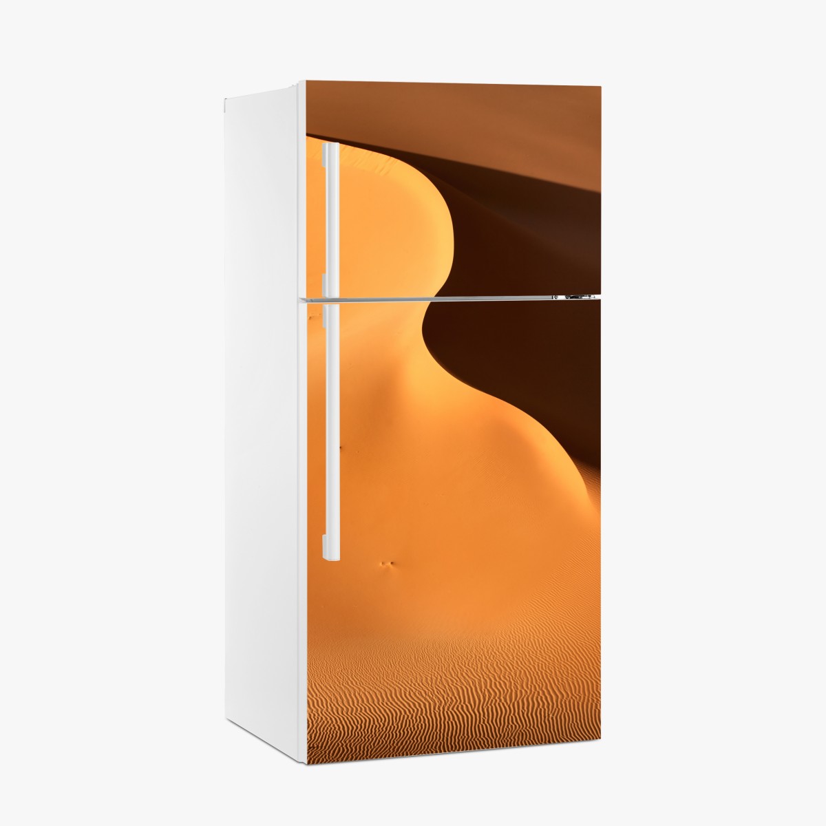 Kühlschrankaufkleber goldene dünenkurven – Wallnifity®