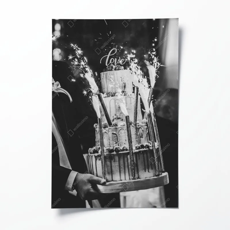 Poster leuchtende gelbe sonnenblumen in nahaufnahme – Wallnifity®