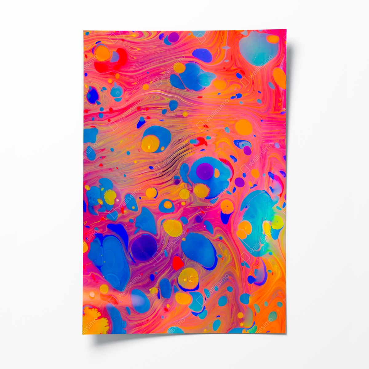 Poster osmanisches ebru marmormuster – Wallnifity®