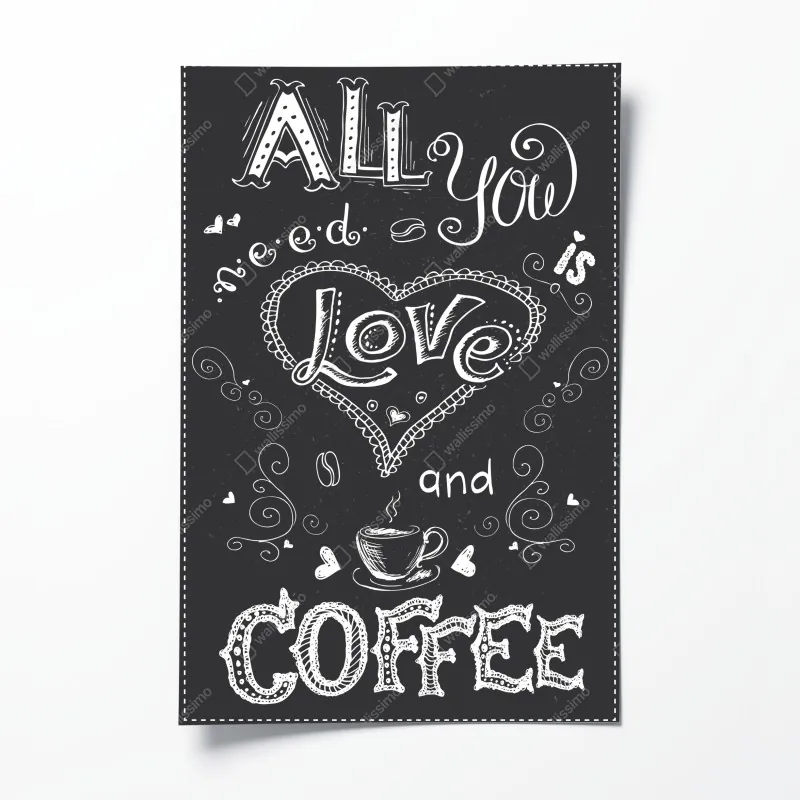 Poster boho aquarell-panda mit federn – Wallnifity®