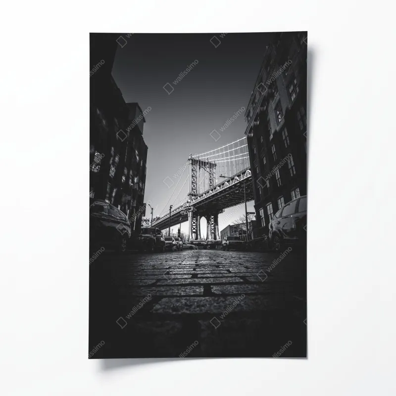 Poster sonnige gelbe 3d-abstrakte kurve – Wallnifity®