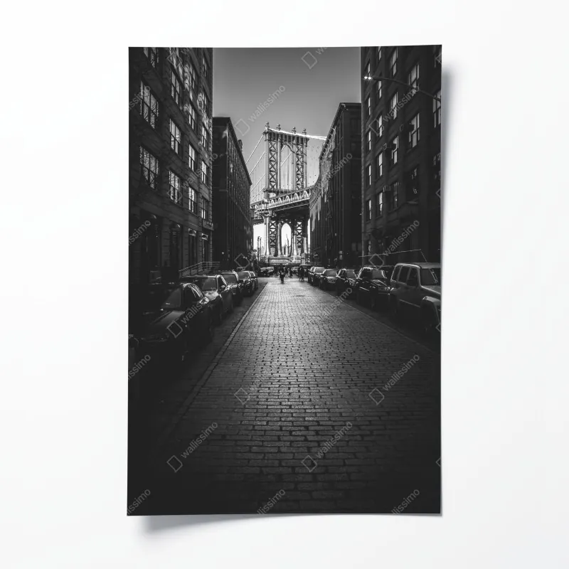 Poster nahaufnahme sonnenblumen- und dahlienstrauß – Wallnifity®