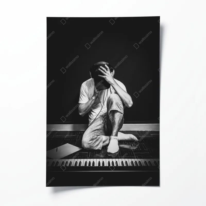 Poster tropischer strand in Phuket mit palme – Wallnifity®