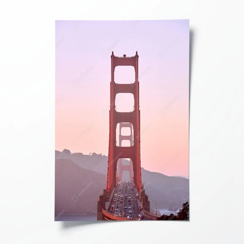 Poster tropischer strand mit palmen und segelboot – Wallnifity®