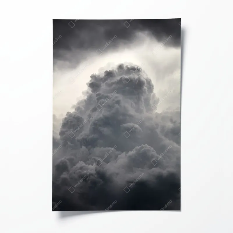 Poster sonnenuntergang über einer ruhigen wiese – Wallnifity®