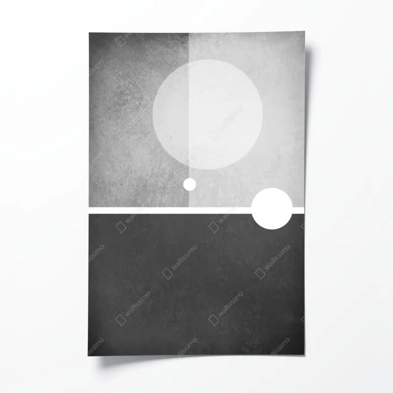 Poster weißer marmor mit goldenen adern – Wallnifity®