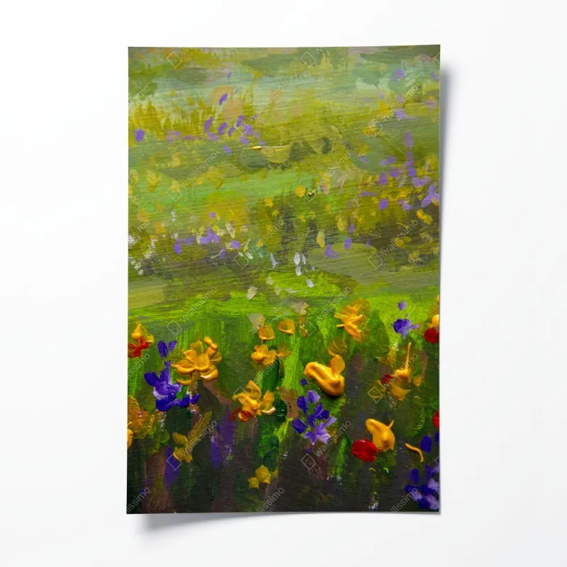 Poster herbstliche vogelbeeren im weidenkorb – Wallnifity®