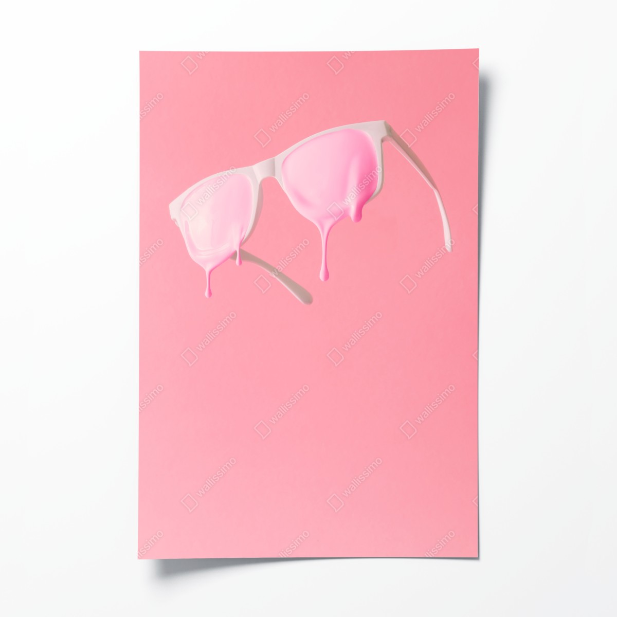 Poster schmelzende rosa sonnenbrille – Wallnifity®