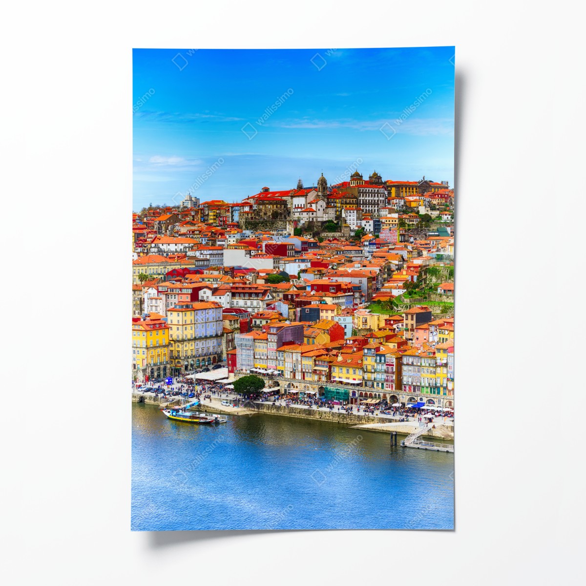Poster Porto buntes uferpanorama – Wallnifity®